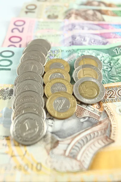 ポーランド通貨ズロチ — ストック写真