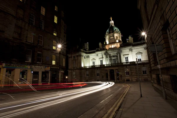 Edinburgh city på natten. — Stockfoto