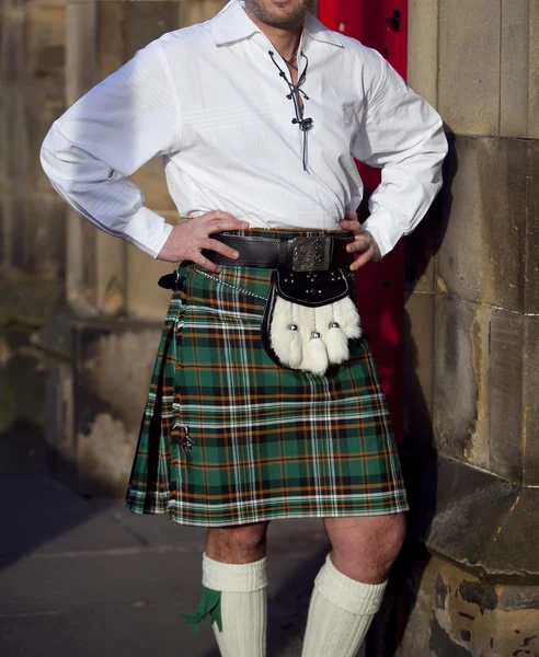 Vestito tradizionale scozzese — Foto Stock