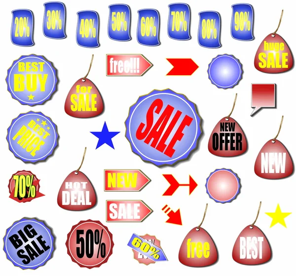 Sale Tags — Stock Photo, Image