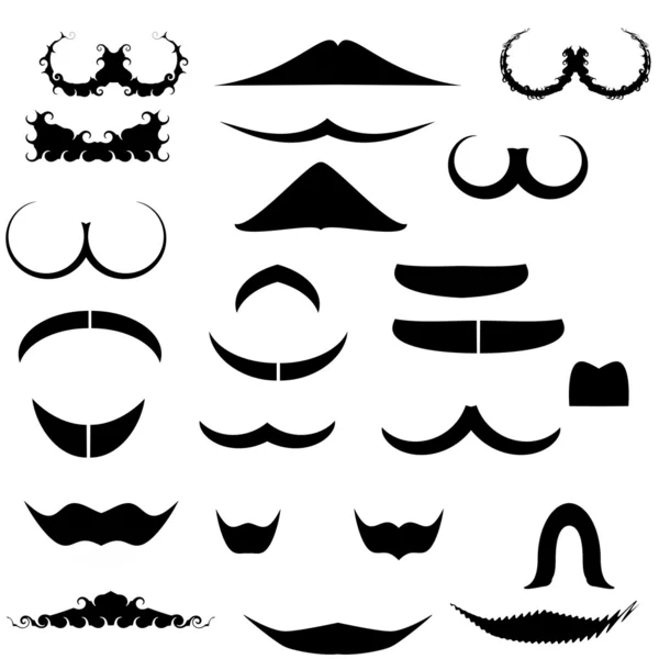 Coleção bigodes para se divertir — Fotografia de Stock