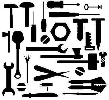 Hand tools and DIY tools clipart