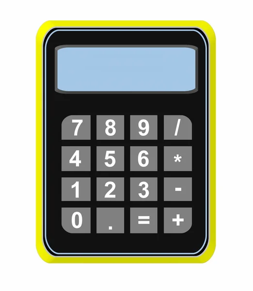 Иконка калькулятора на белом фоне — стоковое фото