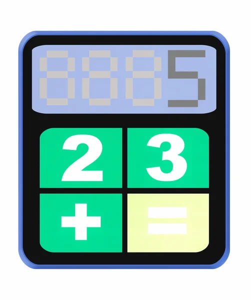 Funny calculator icon — Stok fotoğraf