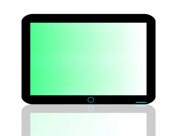 Екран телевізор РК-дисплей, плазма, ілюстрація ізольовані на білому — стокове фото