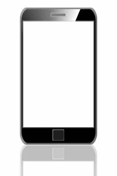 Intelligens telefon elszigetelt fehér háttér — Stock Fotó