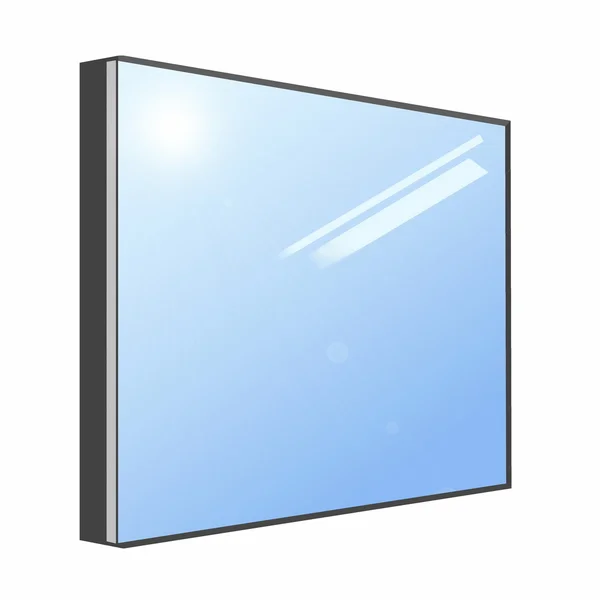 Ilustración de ventana de plástico aislado en blanco — Foto de Stock
