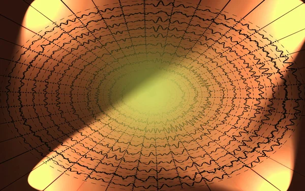 Волна мозга на электроэнцефалограмме ЭЭГ — стоковое фото