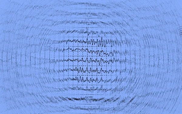 Иллюстрация мозговых волн — стоковое фото