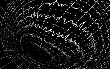 Brain waves on encephalogramme EEG clipart