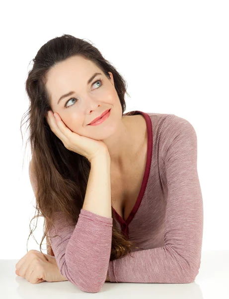 Portrait of smiling young woman — Stock Photo, Image