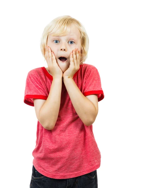 A surprised cute boy — Stock Photo, Image