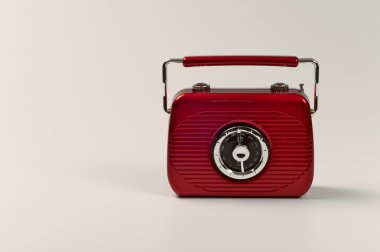 Radio on red clipart