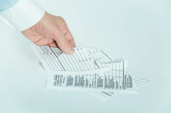 Kidnapped tax document — Stock Photo, Image