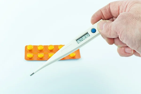 Hand-held thermometer — Stock Photo, Image