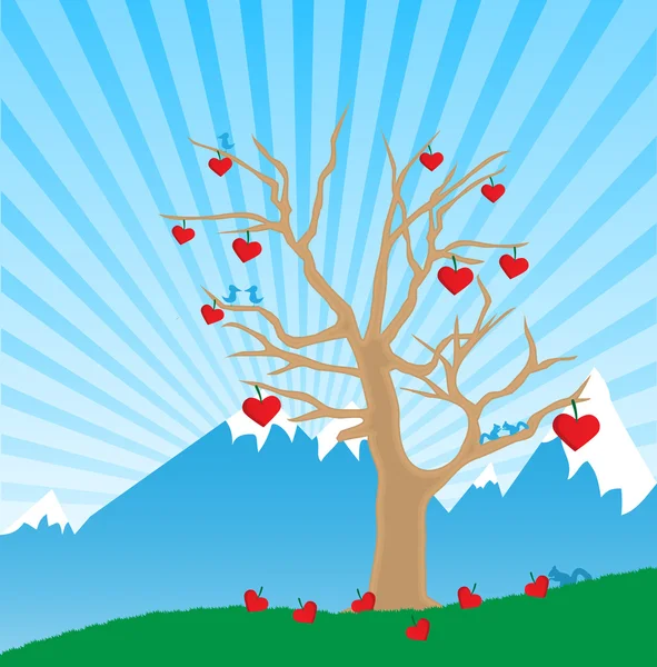 Δέντρο αγάπης — Διανυσματικό Αρχείο