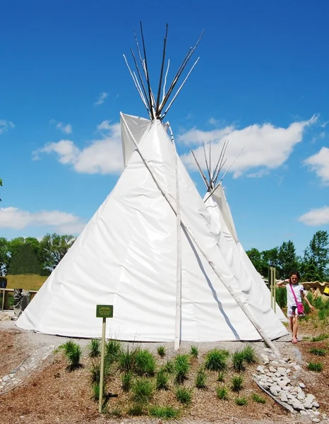 在加拿大的印度帐篷 attoronto 公园 — 图库照片