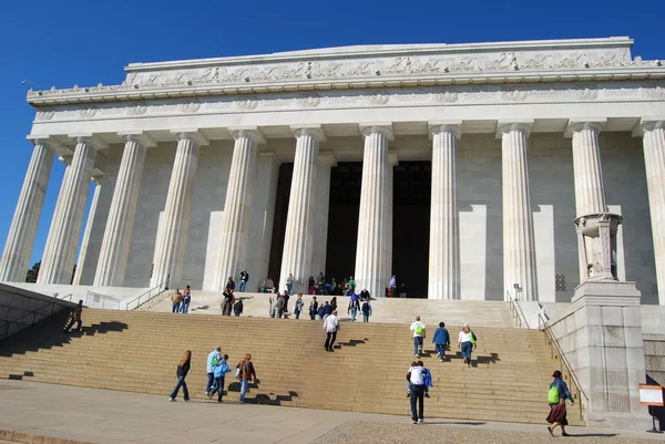 Abraham lincoln památník ve Washingtonu dc, usa — Stock fotografie