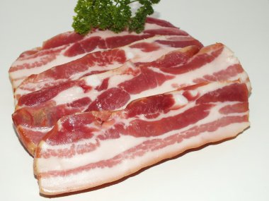 Smoked pork belly, bacon clipart