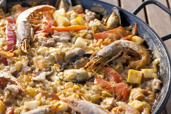 Paella ryżu — Zdjęcie stockowe