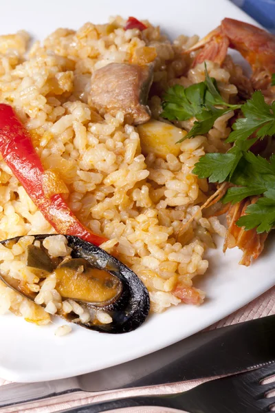 stock image Paella rice