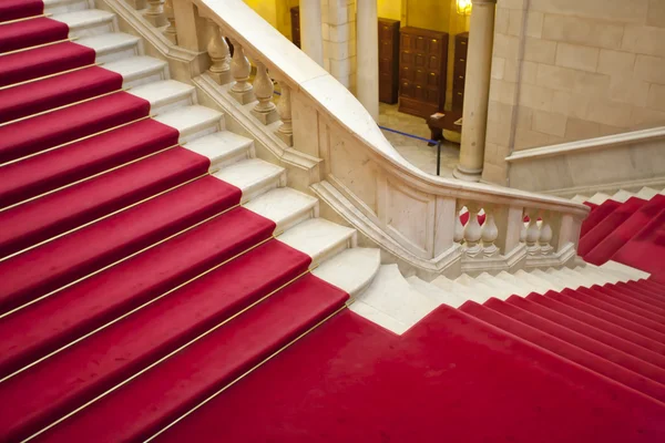 Escaliers avec tapis — Photo