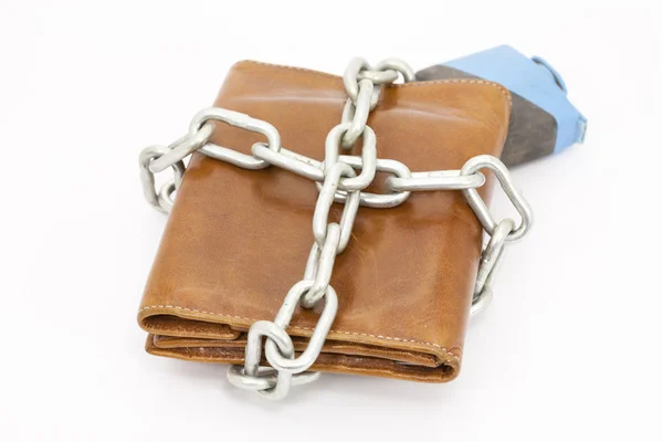 绑定的钱包 — 图库照片