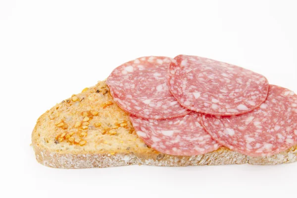 ขนมปังและไส้กรอก — ภาพถ่ายสต็อก