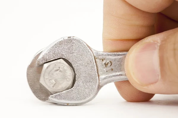 Tightening a screw — Stock Photo, Image