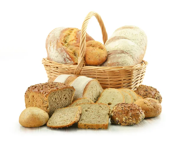 Composition with bread and rolls — Stock Photo, Image