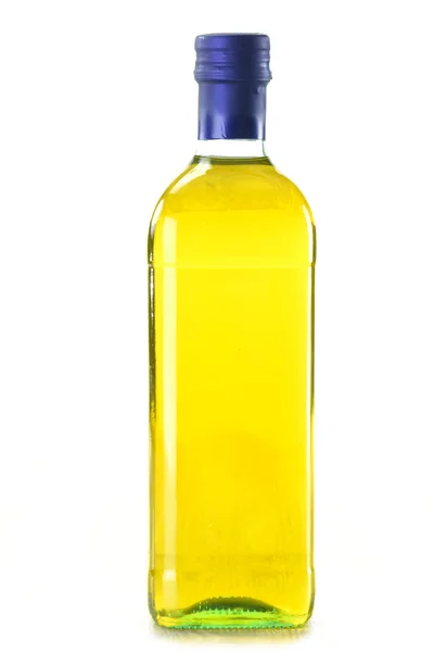 Fles olijfolie geïsoleerd op wit — Stockfoto