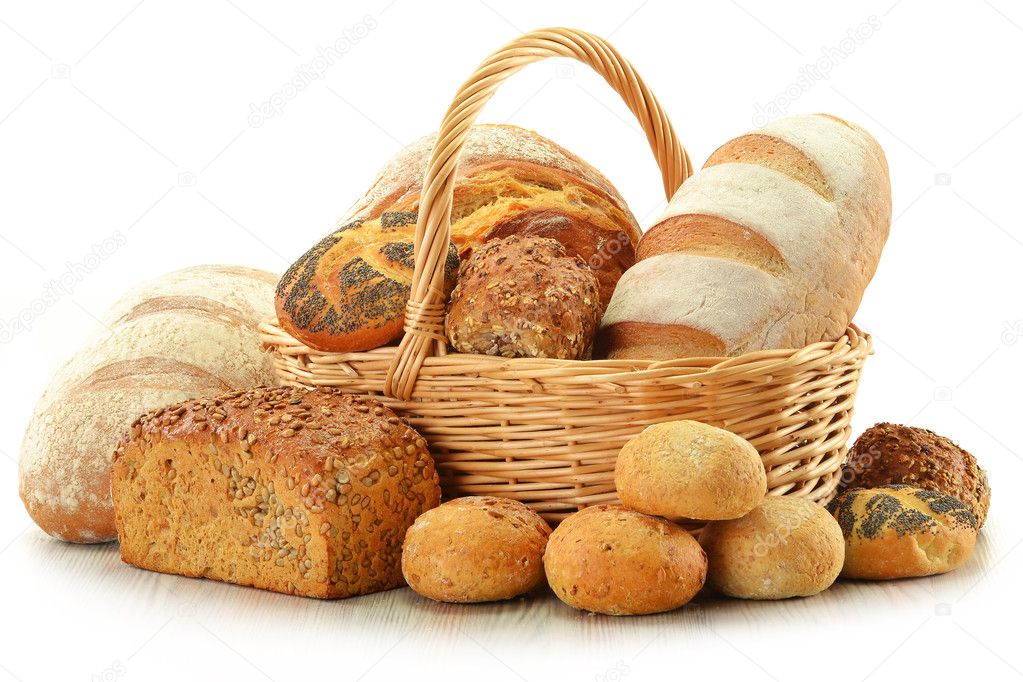 Composition with bread and rolls