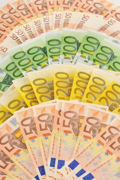 Eurobankjegyek kompozíció — Stock Fotó