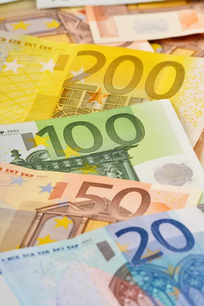 Композиція з банкноти євро — стокове фото