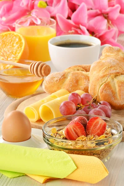 stock image Composition with breakfast on the table