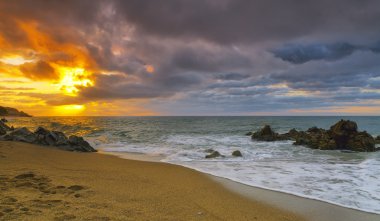 Sant pol de mar, costa brava, İspanya