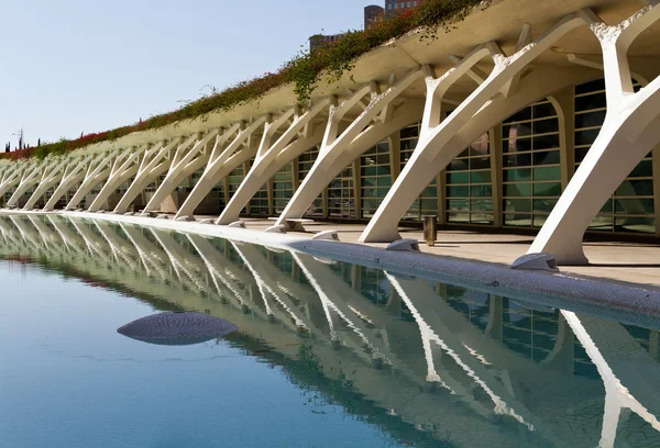 Entwurf von Säulen die Stadt der Künste und Wissenschaften valencia, Spanien — Stockfoto