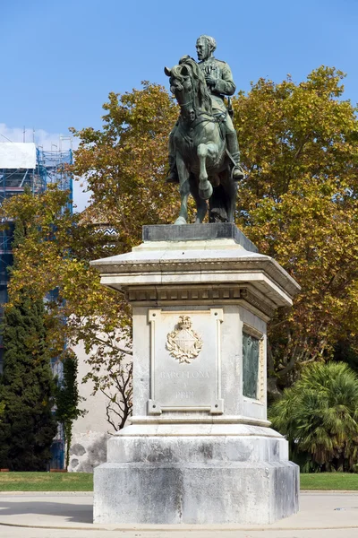 The statue of General Prim — Stock Photo, Image