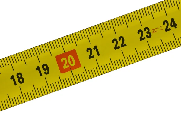 Tape measure, detail from 18 to 24 centimeters — Stock Photo, Image