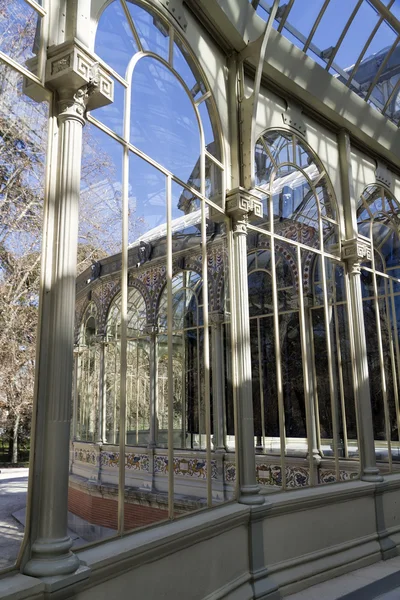 Cristal Palace in the Retiro Park, Madrid — Stock Photo, Image
