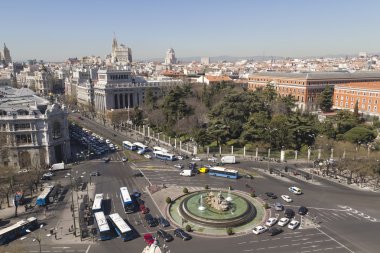 Plaza de la Cibeles (Cybele's Square) clipart