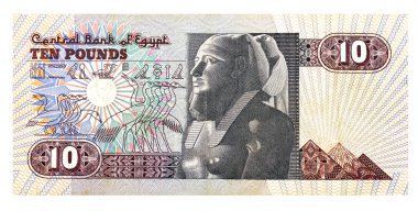 5 pound bill of Egypt clipart