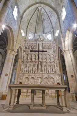 Monastery of Santa Maria de Poblet high altar clipart