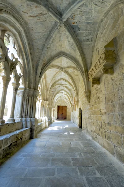 Kloster von Santa Maria de Poblet Kreuzgang — Stockfoto