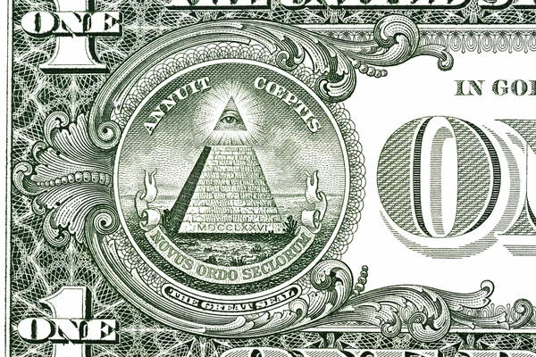Долларовая пирамида — стоковое фото