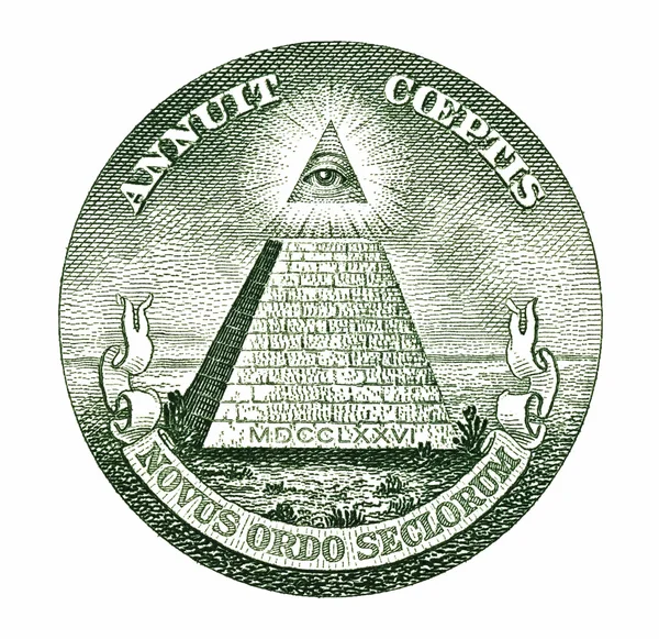 Dollar piramide Stockafbeelding