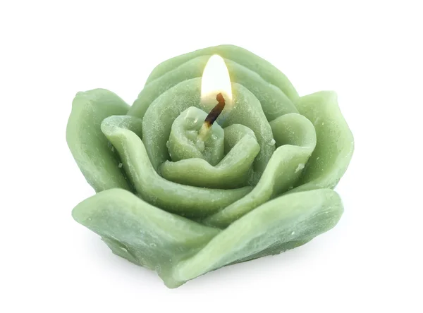 Χειροποίητο κερί πράσινο κερί — Φωτογραφία Αρχείου