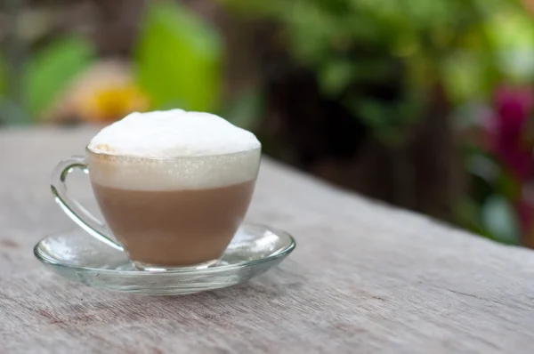 Hete capuccino koffie — Stockfoto