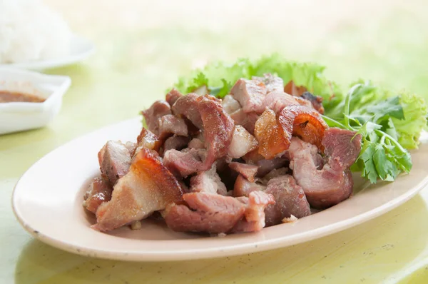 Pescoço de porco grelhado — Fotografia de Stock