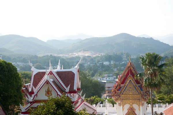 Thai temple - top view — Stock Photo, Image